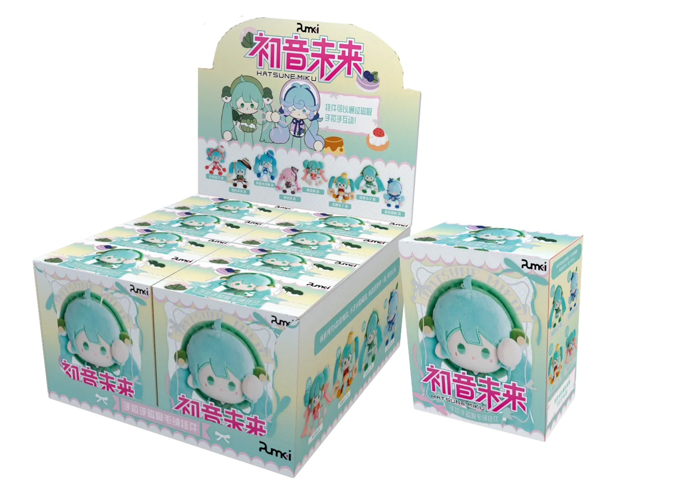 Hatsune Miku Mini Plush Blind Box 8 cm - 1 Unidade Aleatória